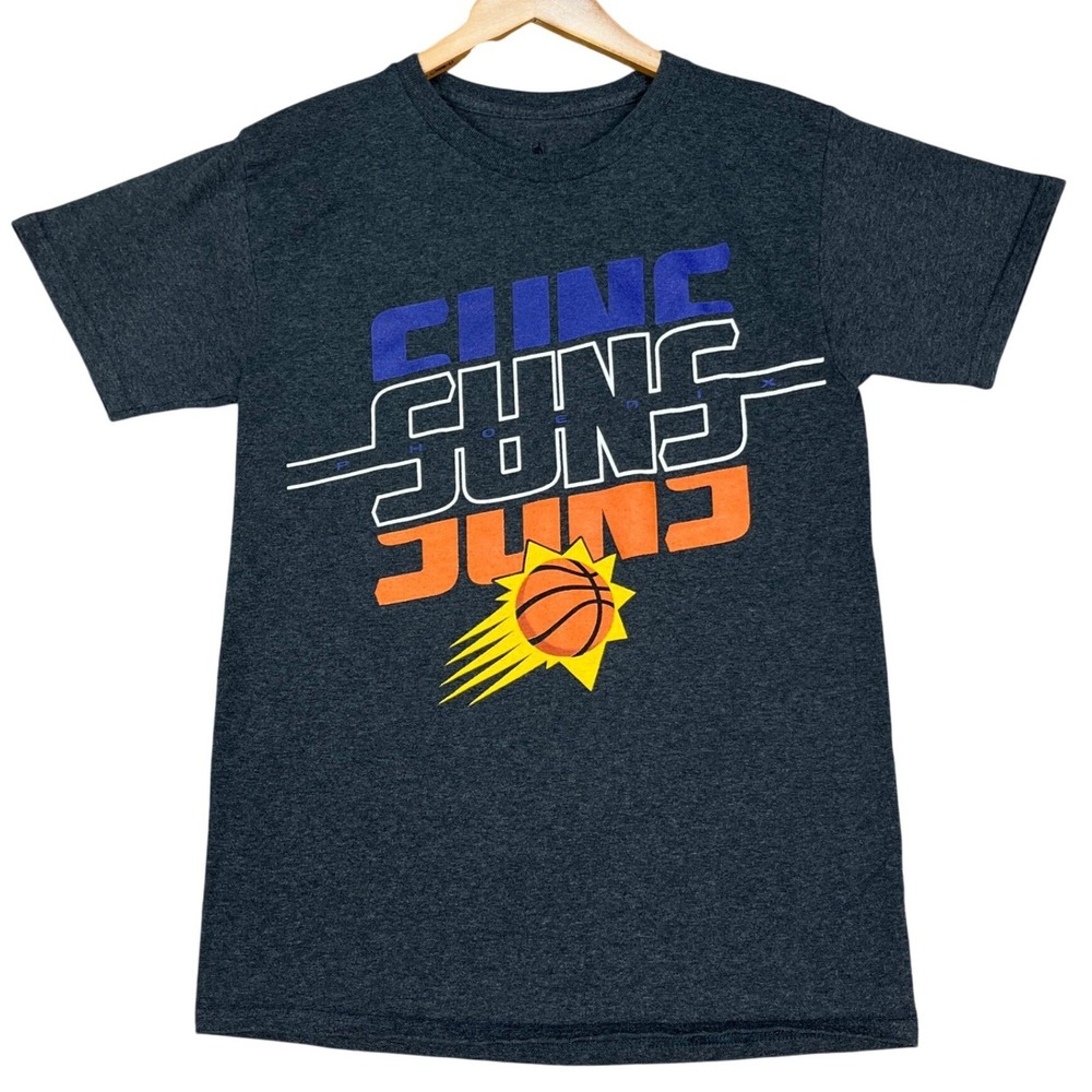 Phoenix Suns NBA T-Shirt Mens Small Charcoal Gray Heathered Short Sleeve Graphic